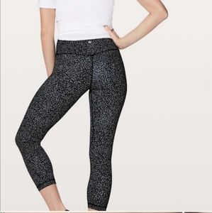 Lululemon Align Pant II 25" Night View White Black